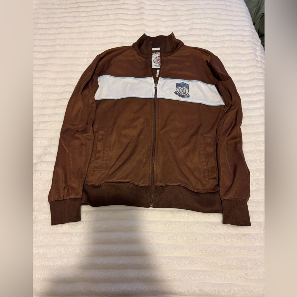 Aeropostale Brown and White Jacket